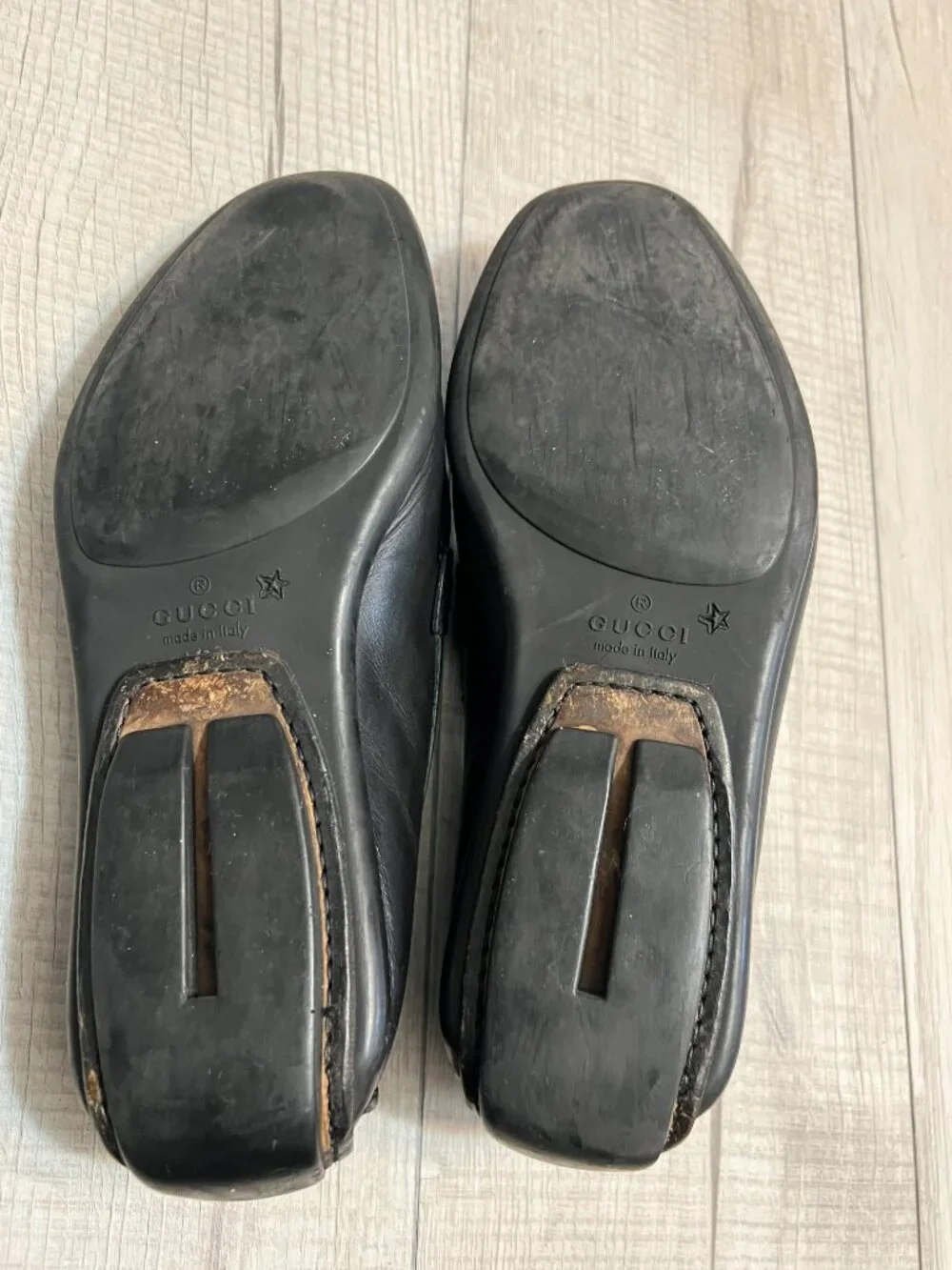 Gucci Horsebit Black Leather Loafers Old Money Preppy Quiet Luxury Men's 8